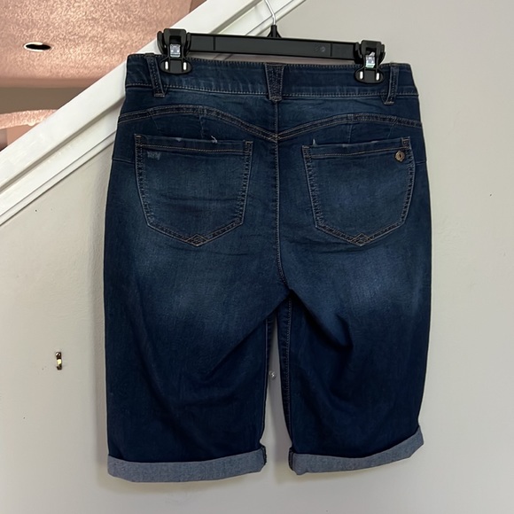 Democracy Ab"solution® Blue Denim Booty Lift Bermuda Shorts - Picture 5 of 11